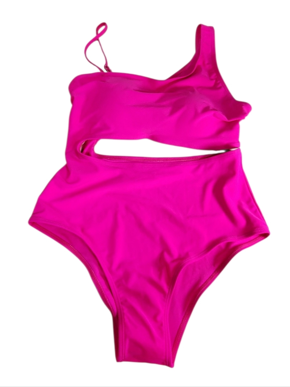 Grace And Emma Hot Pink Swimsuit Fun Cut Mermaidcore Punk Grunge Medium Beach